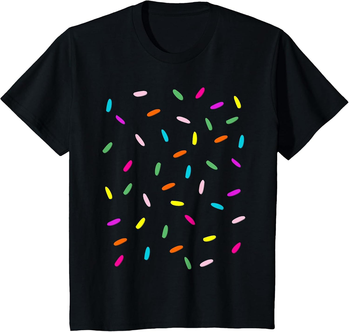 Rainbow Sprinkles Ice Cream Costume Shirt - Halloween T-Shirt - Black