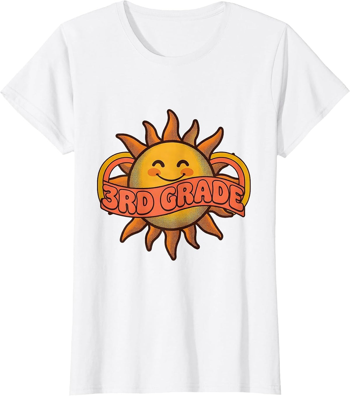 Groovy 3rd Grade Back To School First Day of Third Grade T-Shirt - White