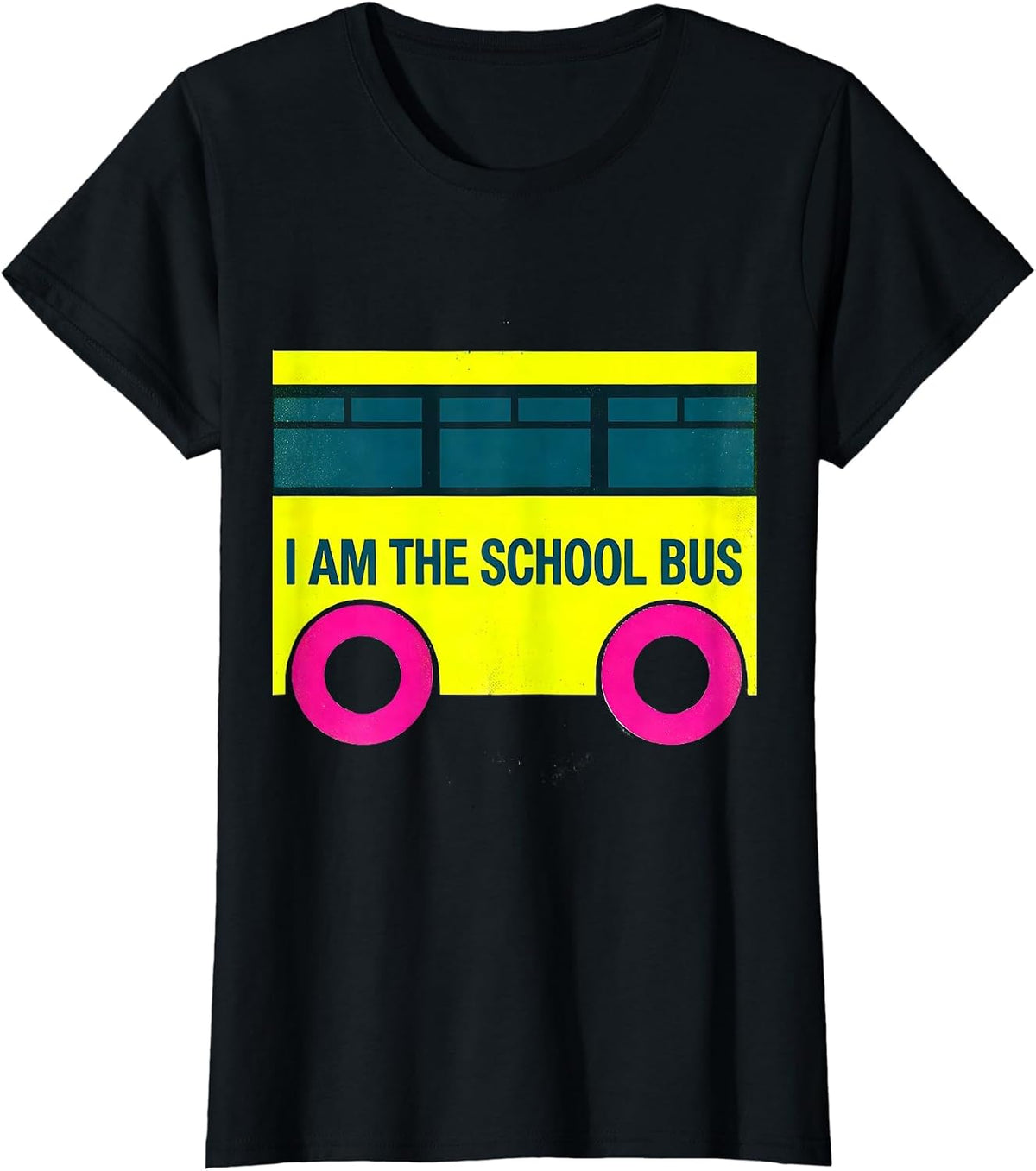 I Am The School Bus Funny School Bus Driver Halloween T-Shirt - Black