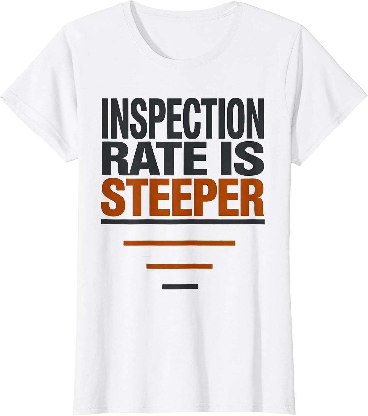 Women's Inspection Rate Is Steeper Funny Plumber Pipefitter T-Shirt - White