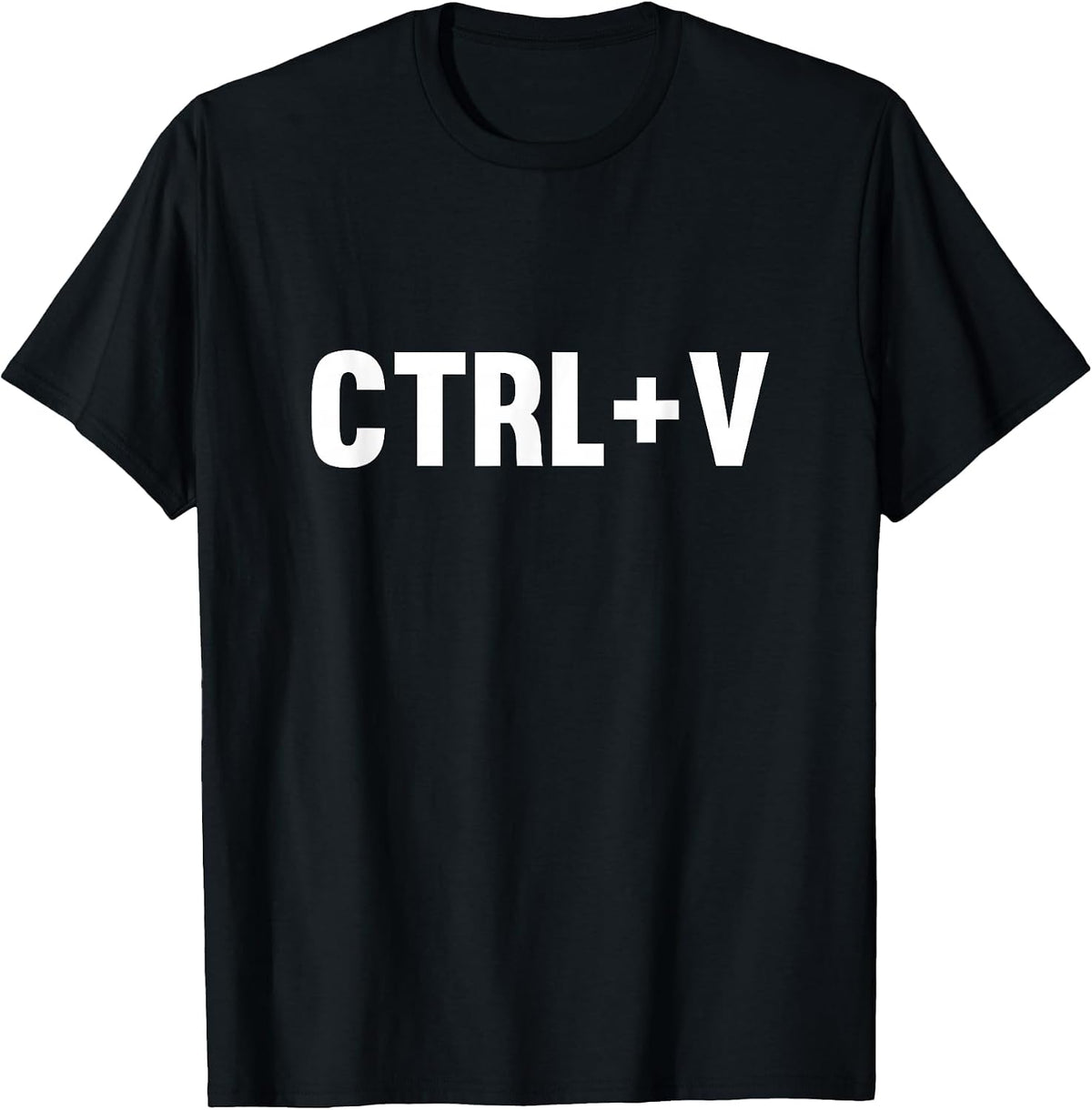 Control Copy and Paste Ctrl + V Shirt T-Shirt - Black