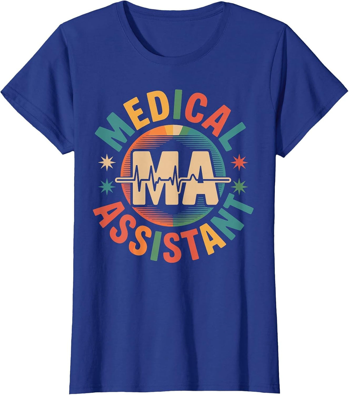 Medical Assistant MA T-Shirt - Royal Blue