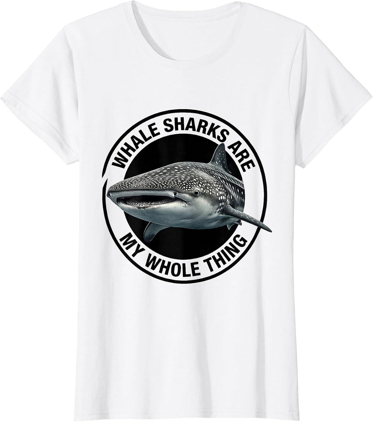 Whale Sharks Are My Whole Thing Funny Ocean Wildlife Marine T-Shirt - White