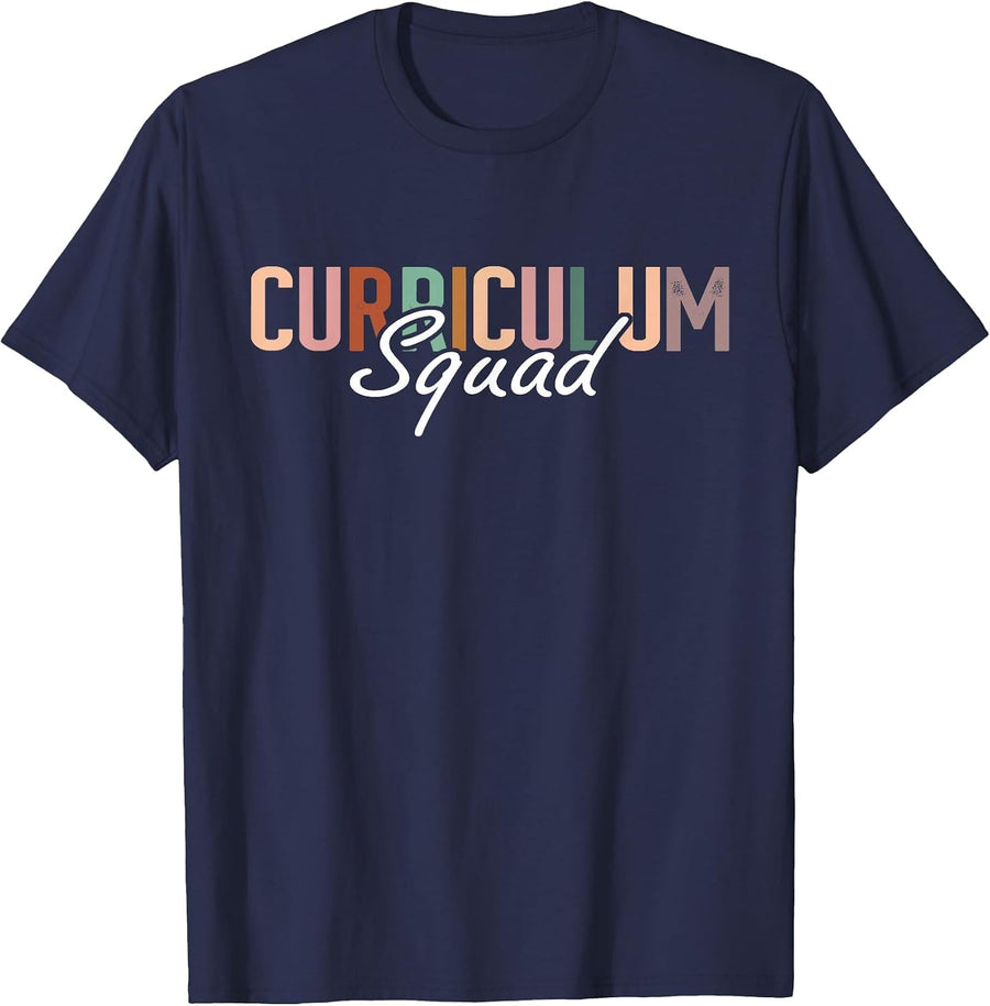 Curriculum Coordinator Squad School Coordinator Teacher T-Shirt - Navy Blue