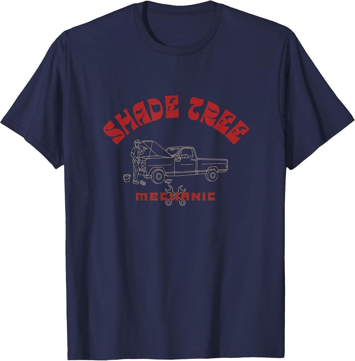 Shade Tree Mechanic T-Shirt - Navy Blue