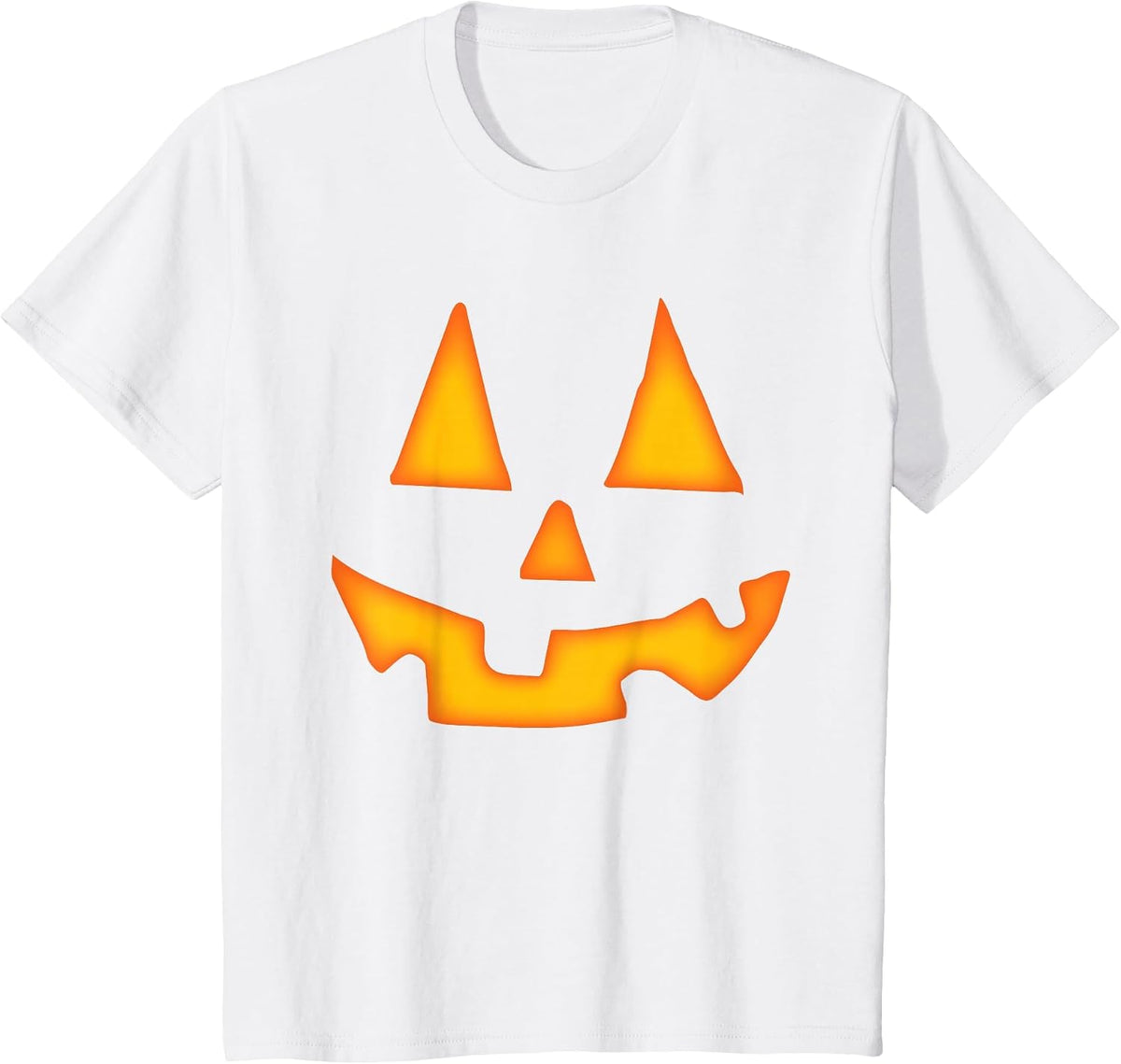 Pumpkin Halloween for Men Women Jack O Lantern Face T-Shirt - White