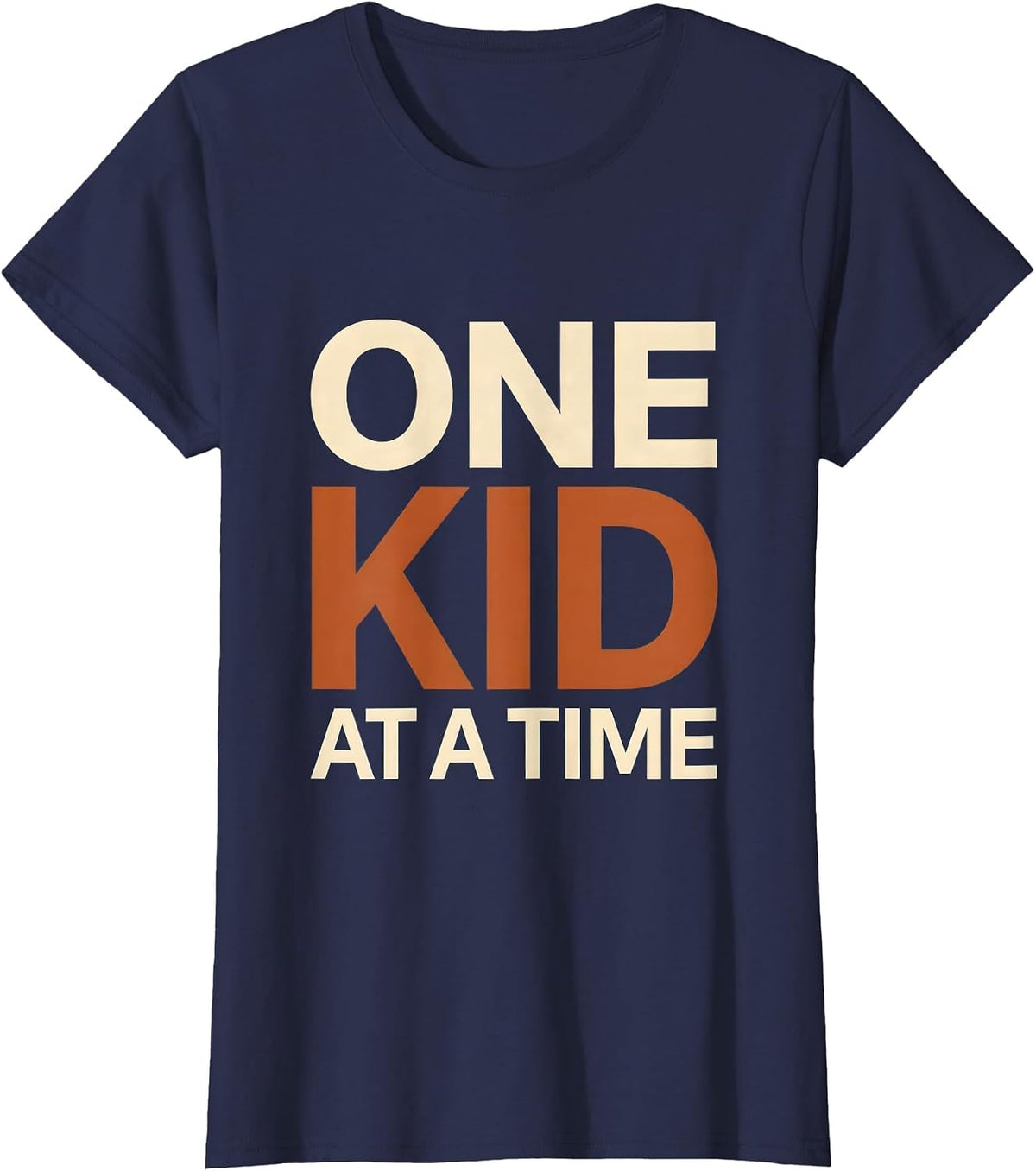 Women's One Kid at a Time Paraprofessional Design T-Shirt - Navy Blue