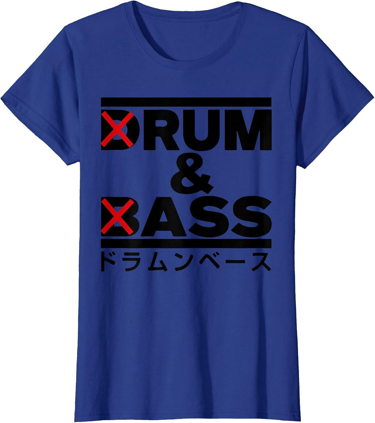 Rum and Ass Funny Drum and Bass T-Shirt - Royal Blue