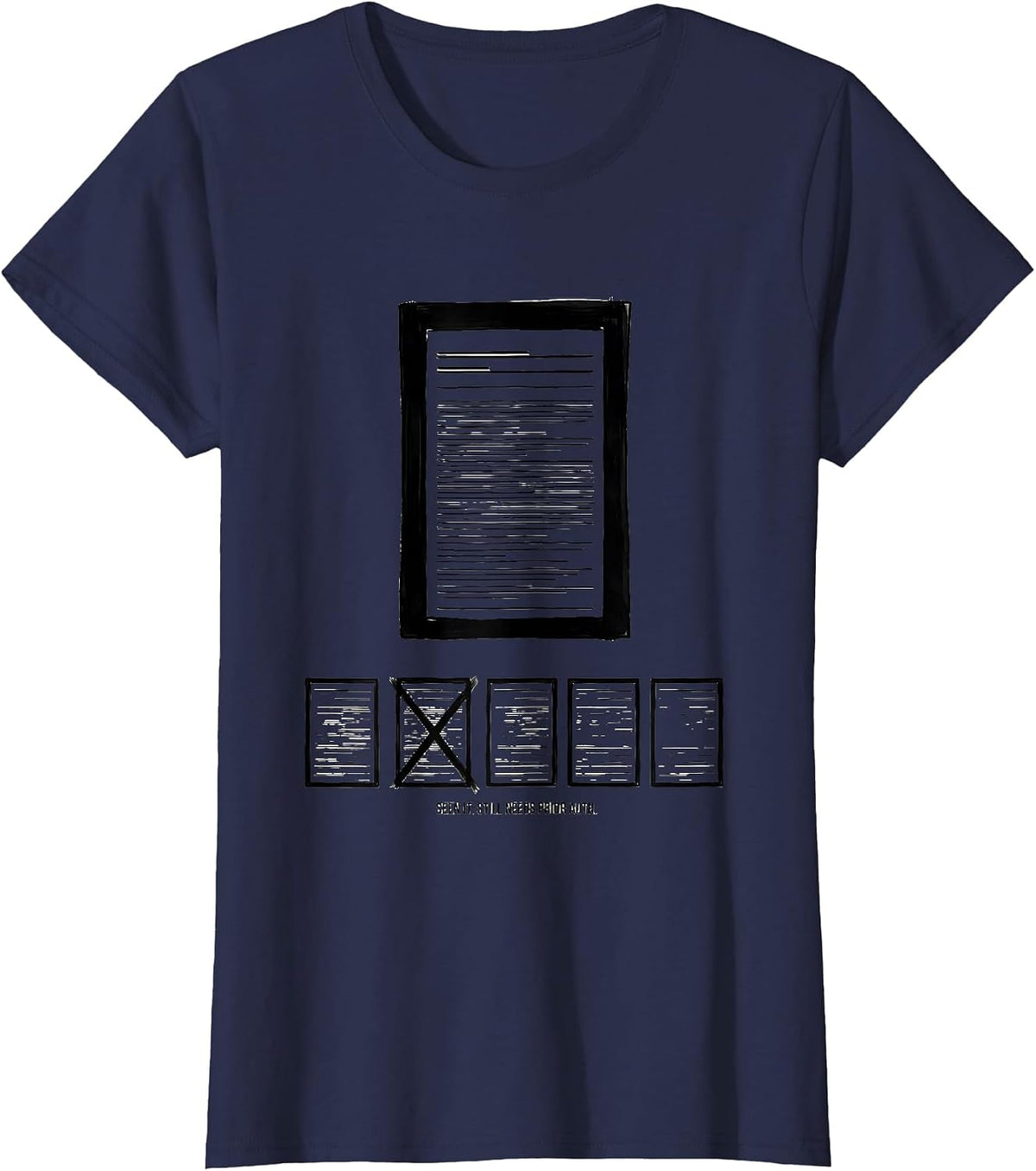 Women's Seen It. Still Needs Prior Auth Cute Pharmacy Tech Humor T-Shirt - Navy Blue