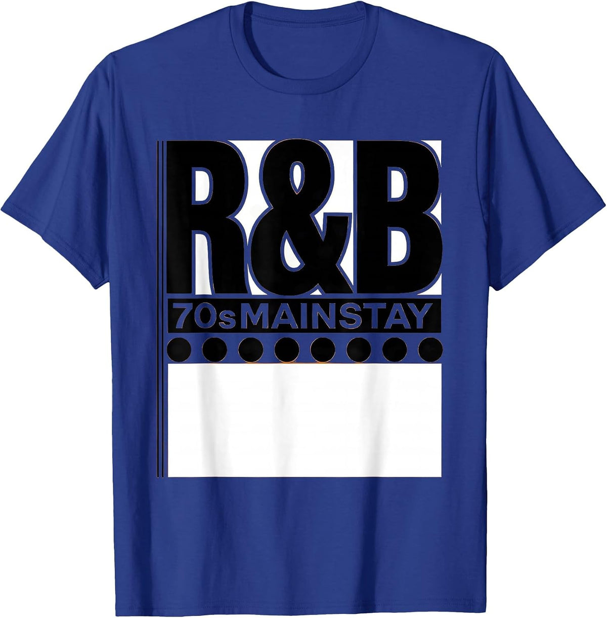 70s R&B Mainstay Retro Vintage Soul Music Fan T-Shirt - Royal Blue