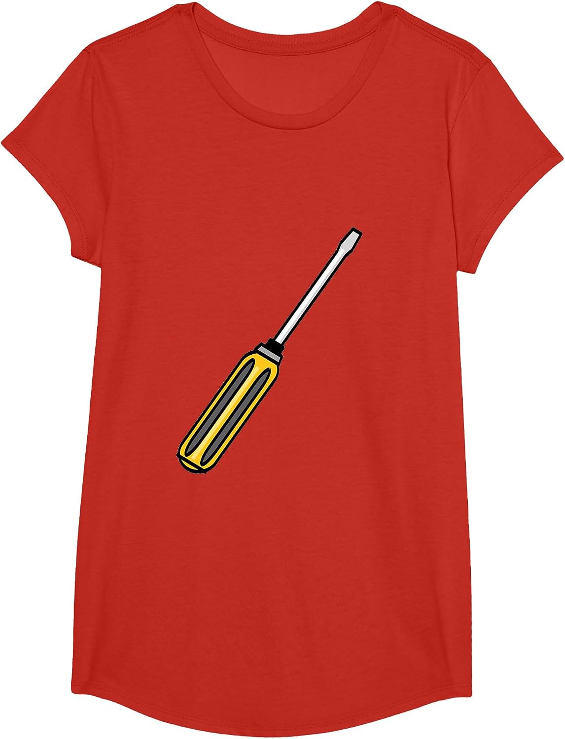 Screwdriver Tool T-Shirt - Girls Red