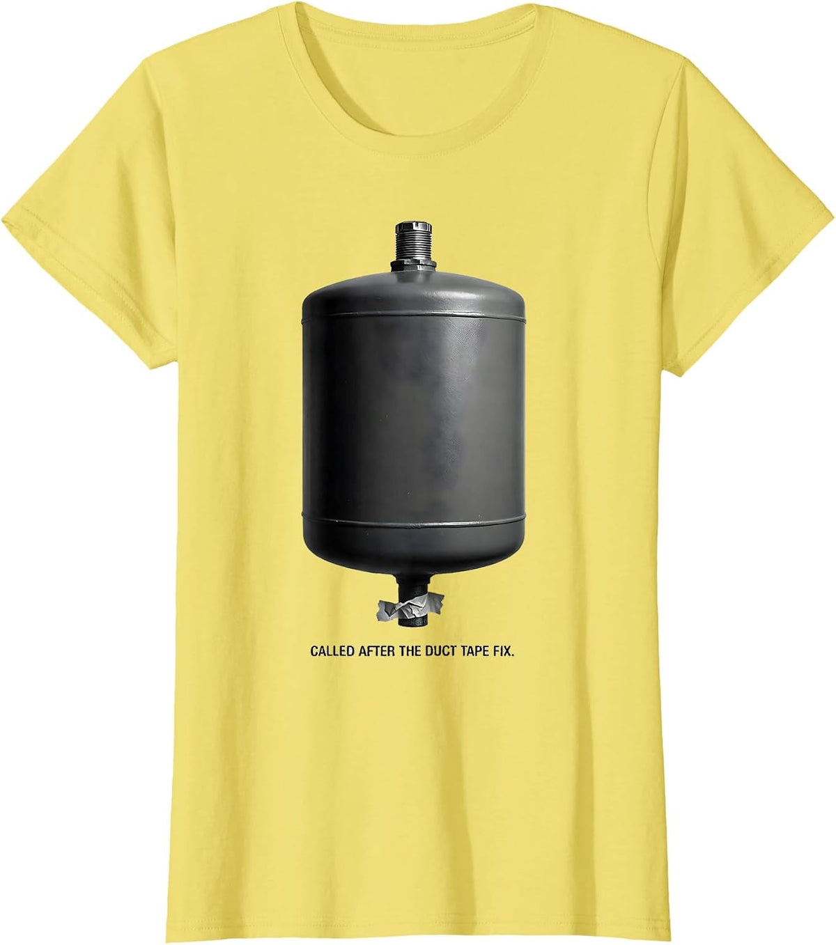 Called After The Duct Tape Fix Funny Plumber Dad Gift T-Shirt - Lemon Yellow
