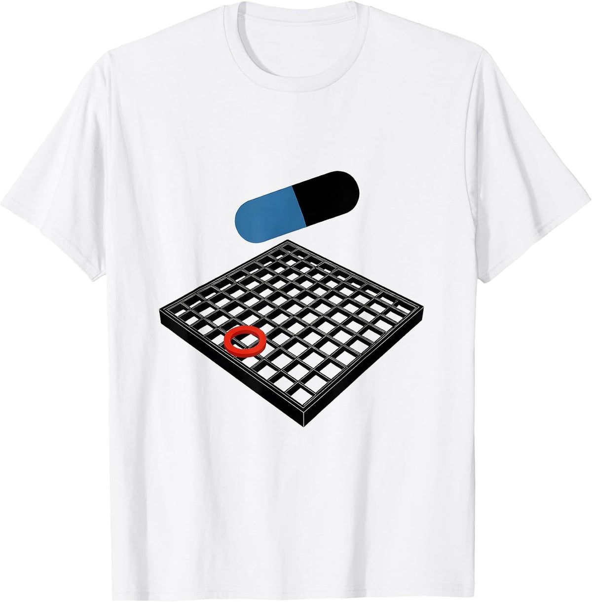 Men's Geometric Pharmacy Counter Pharmacy Tech Humor Gift T-Shirt - White