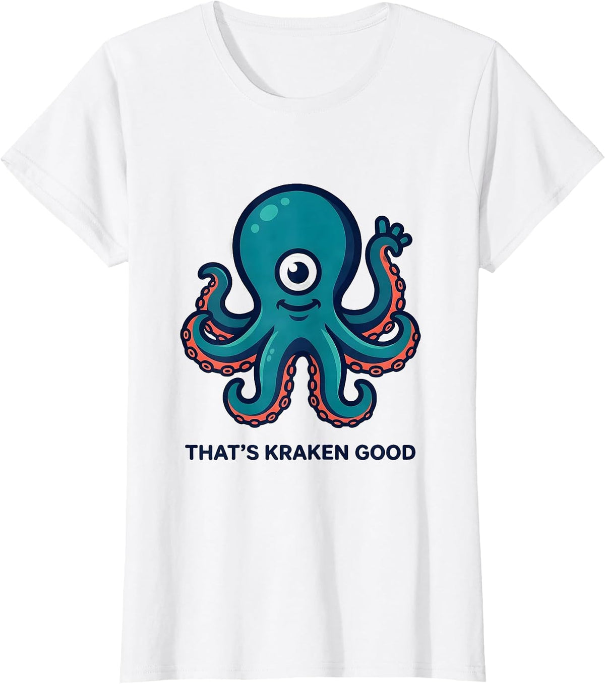 Women's That's Kraken Good Playful Octopus Lover Marine Biology T-Shirt - White