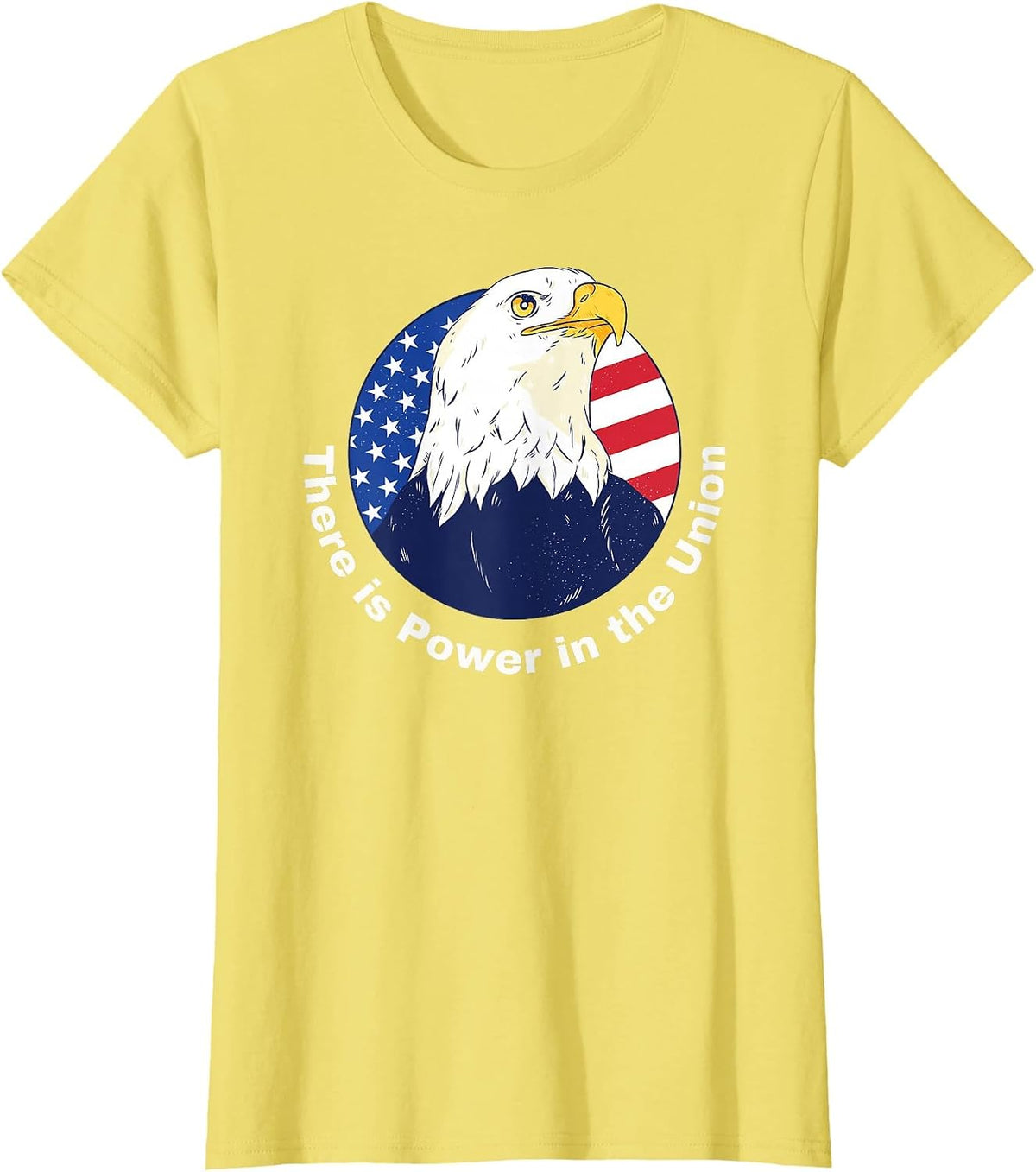 There is Power in the Union - Pro-Union Rights Tee T-Shirt - Lemon Yellow