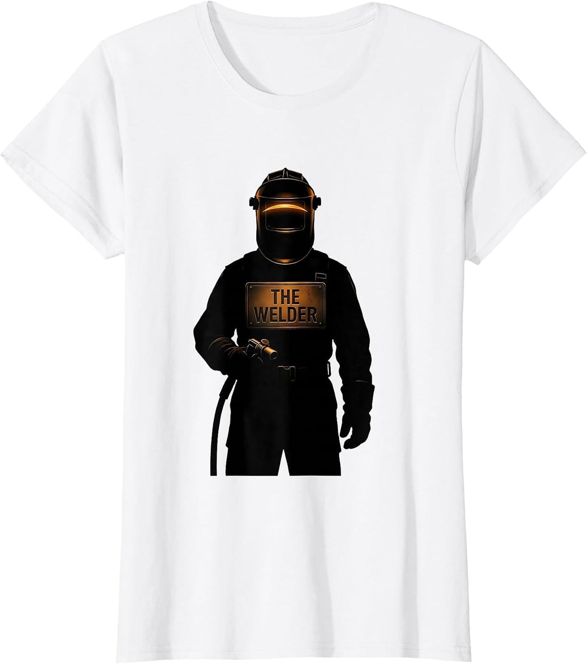 THE WELDER Silhouette Metal Worker Welding Humor T-Shirt - White