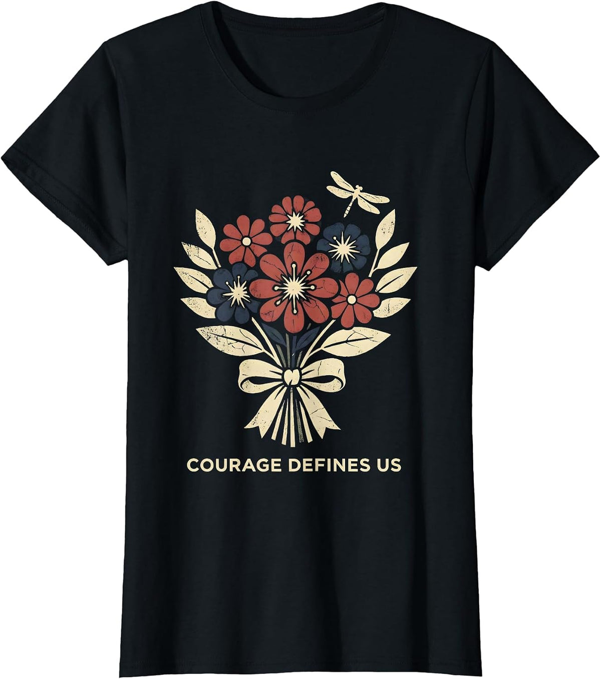 Courage Defines Us Patriot Day Design T-Shirt - Black