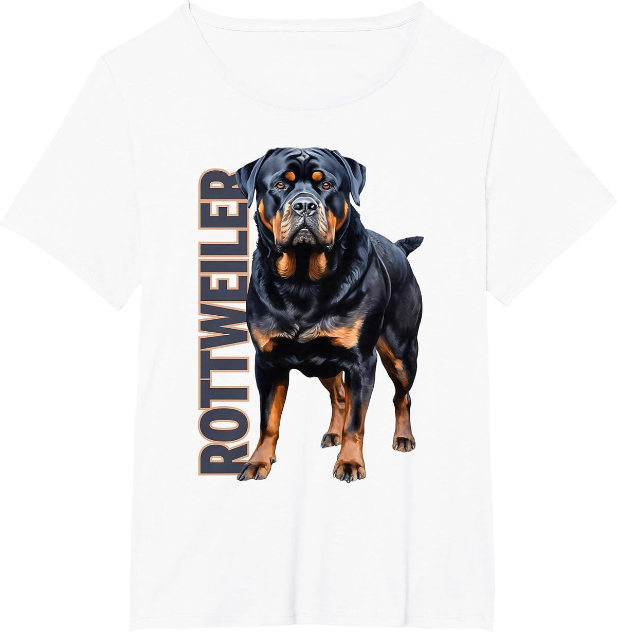 Rottweiler Watercolor T-Shirt - White