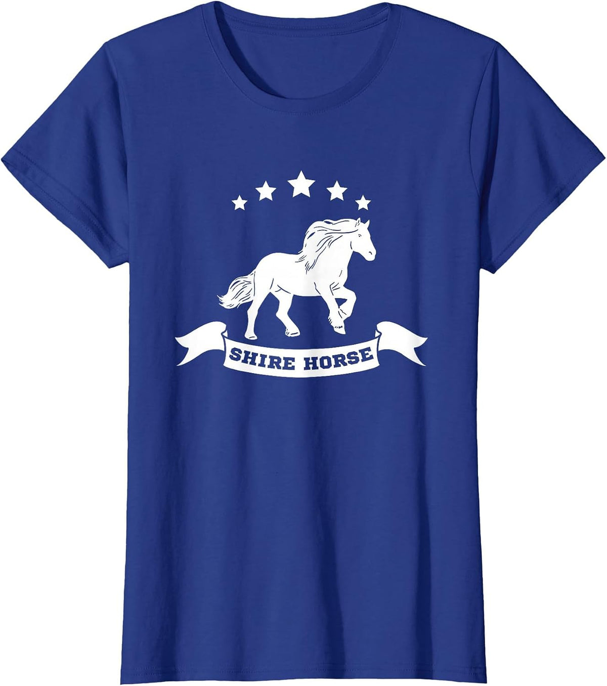 Shire Horse Girls Sayings Rider T-Shirt - Royal Blue