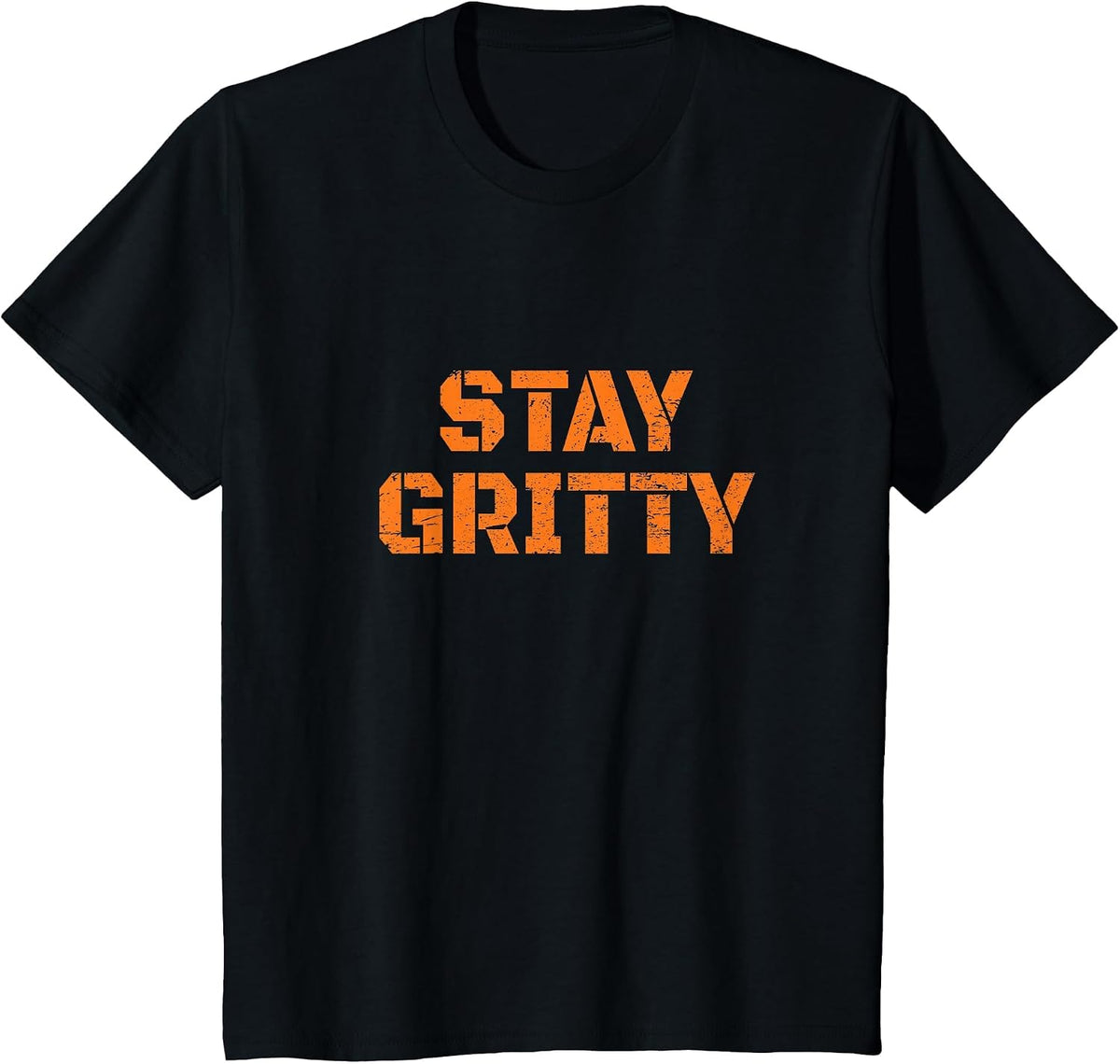 Stay Gritty Funny Ice Hockey Philly Vintage T-Shirt - Black