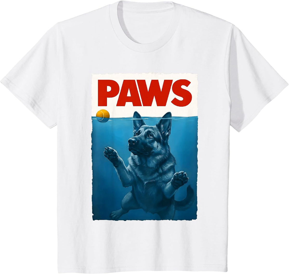 German Shepherd Dog Mom Funny German Shepherd T-Shirt - White