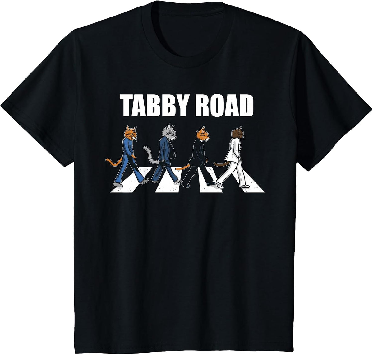 Tabby Road Cool Cats T-Shirt - Black