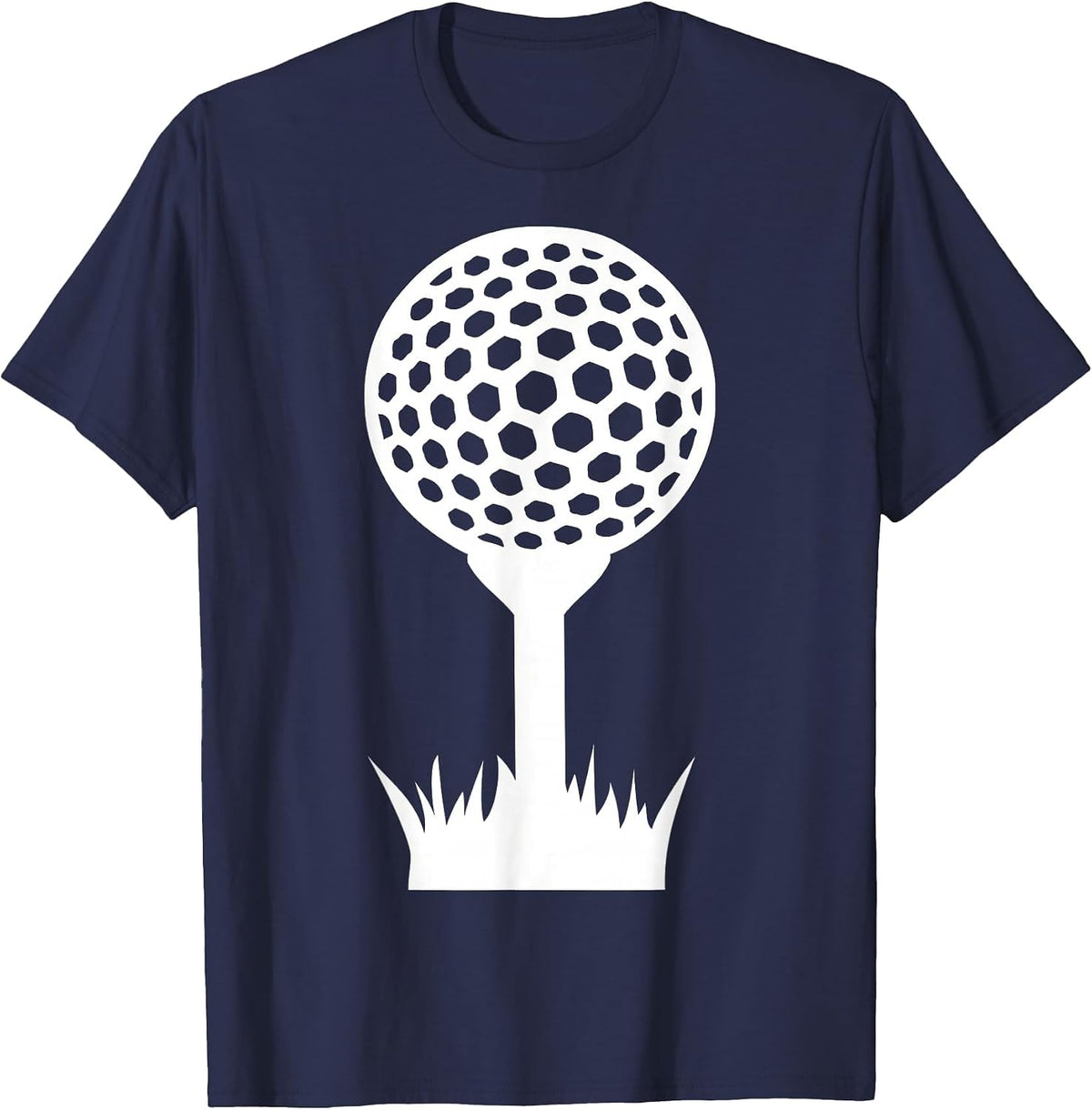 Golf tee with Ball T-Shirt - Navy Blue