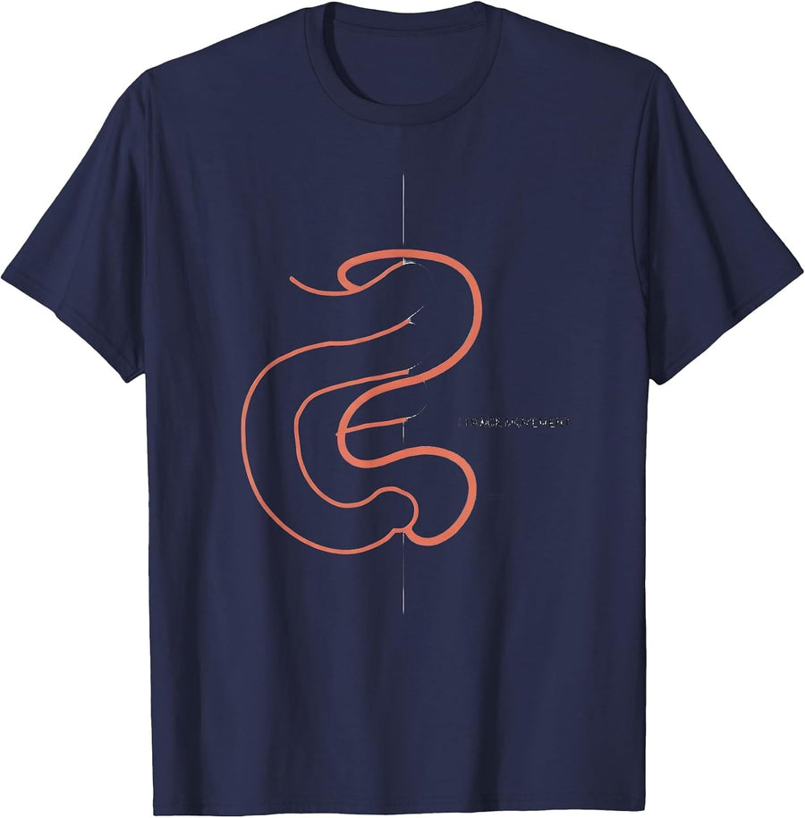 I Track Movement Irreverent GI Nurse Endoscopy Tech T-Shirt - Navy Blue