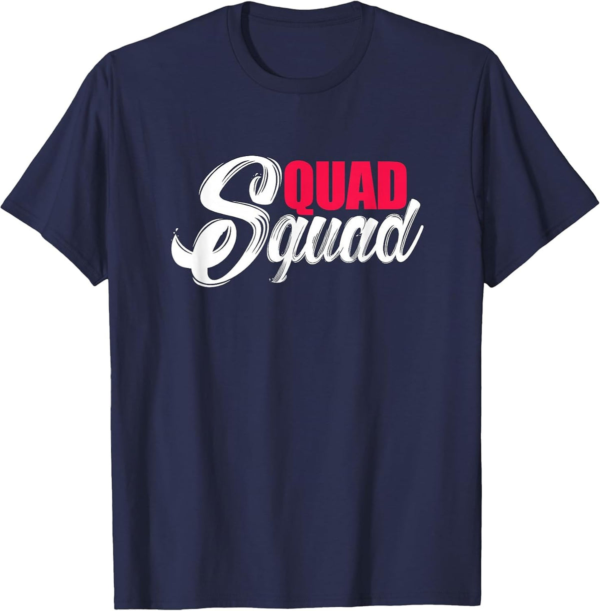 Quad Squad ATV Four Wheeler Biker T-Shirt - Navy Blue