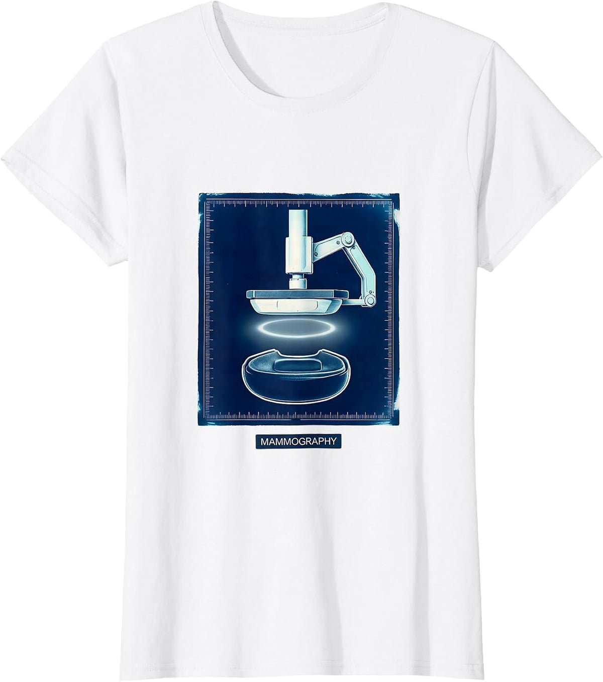MAMMOGRAPHY Cute Radiology Tech Coquette Playful Pride T-Shirt - White