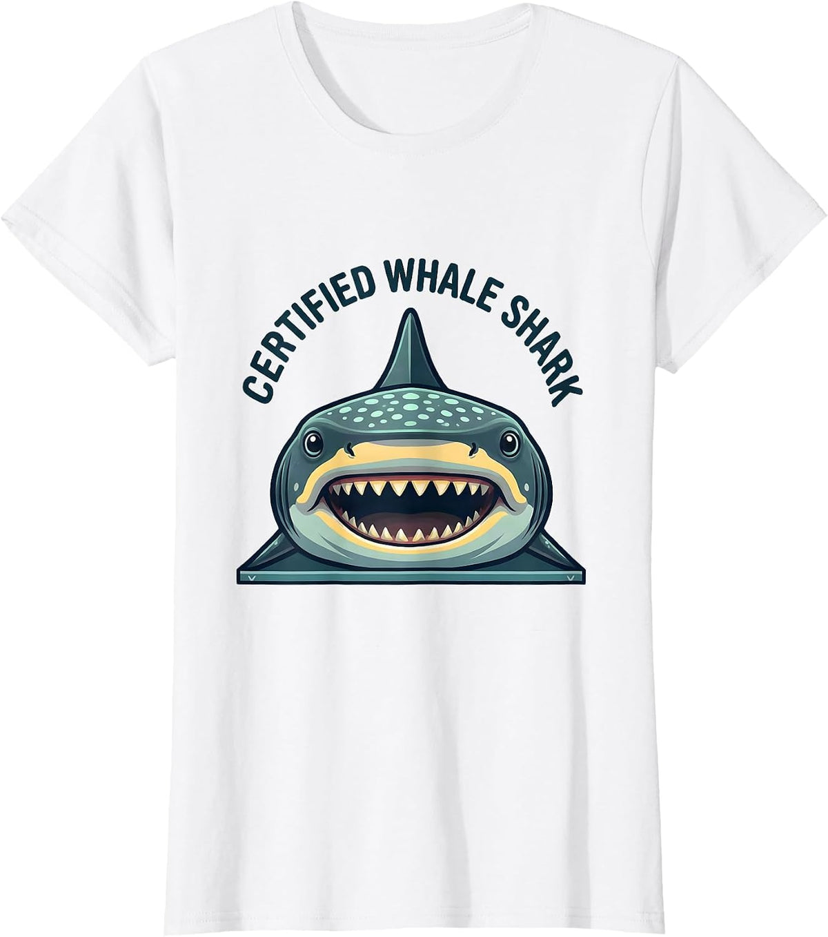 Certified Whale Shark Funny Shark Lover Ocean Wildlife Humor T-Shirt - White
