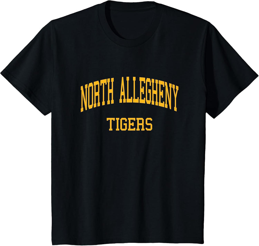 North Allegheny High School HS Wexford PA Retro Sports T-Shirt - Black