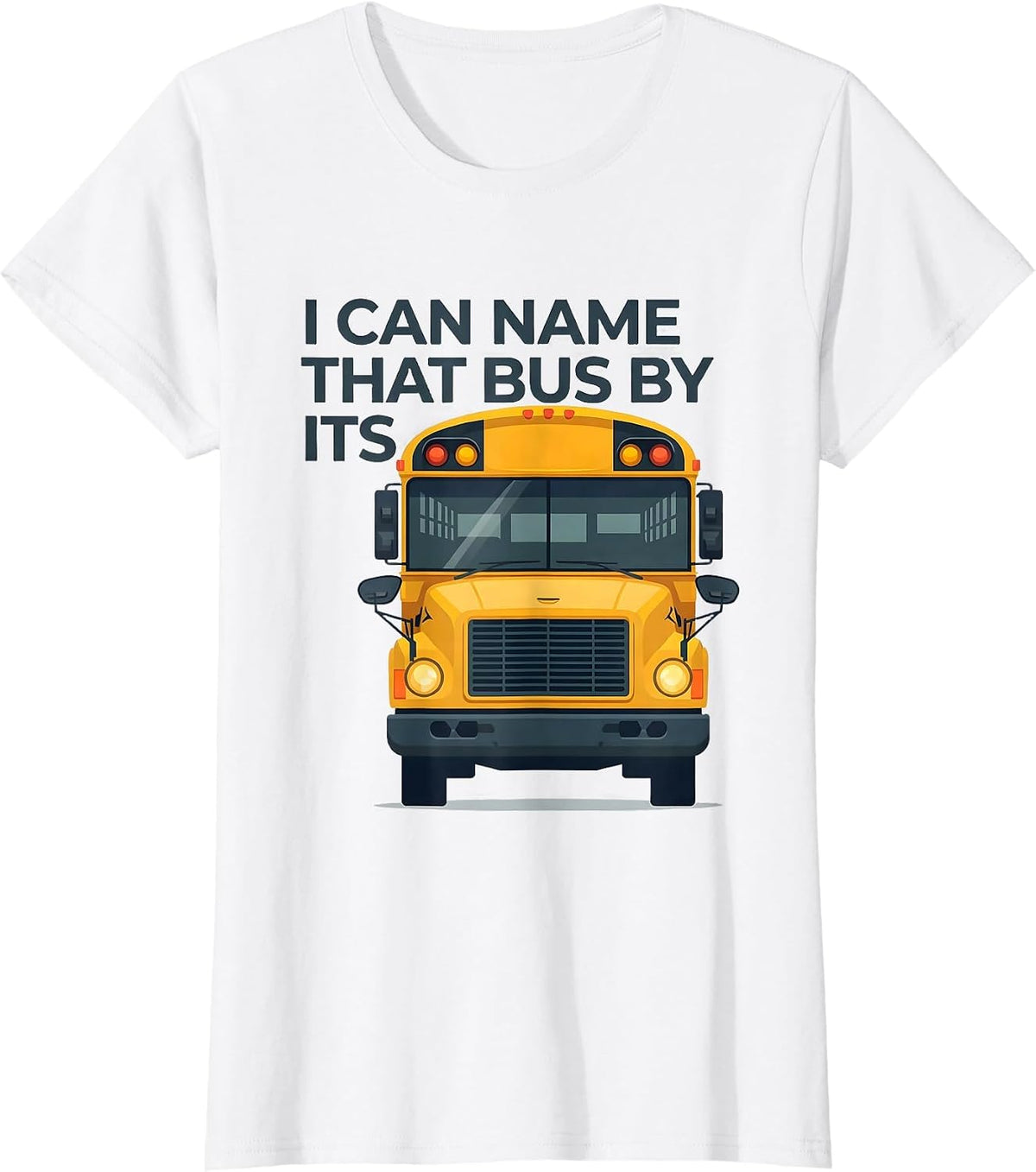 I Can Name That Bus By Its Funny School Bus Driver Halloween T-Shirt - White