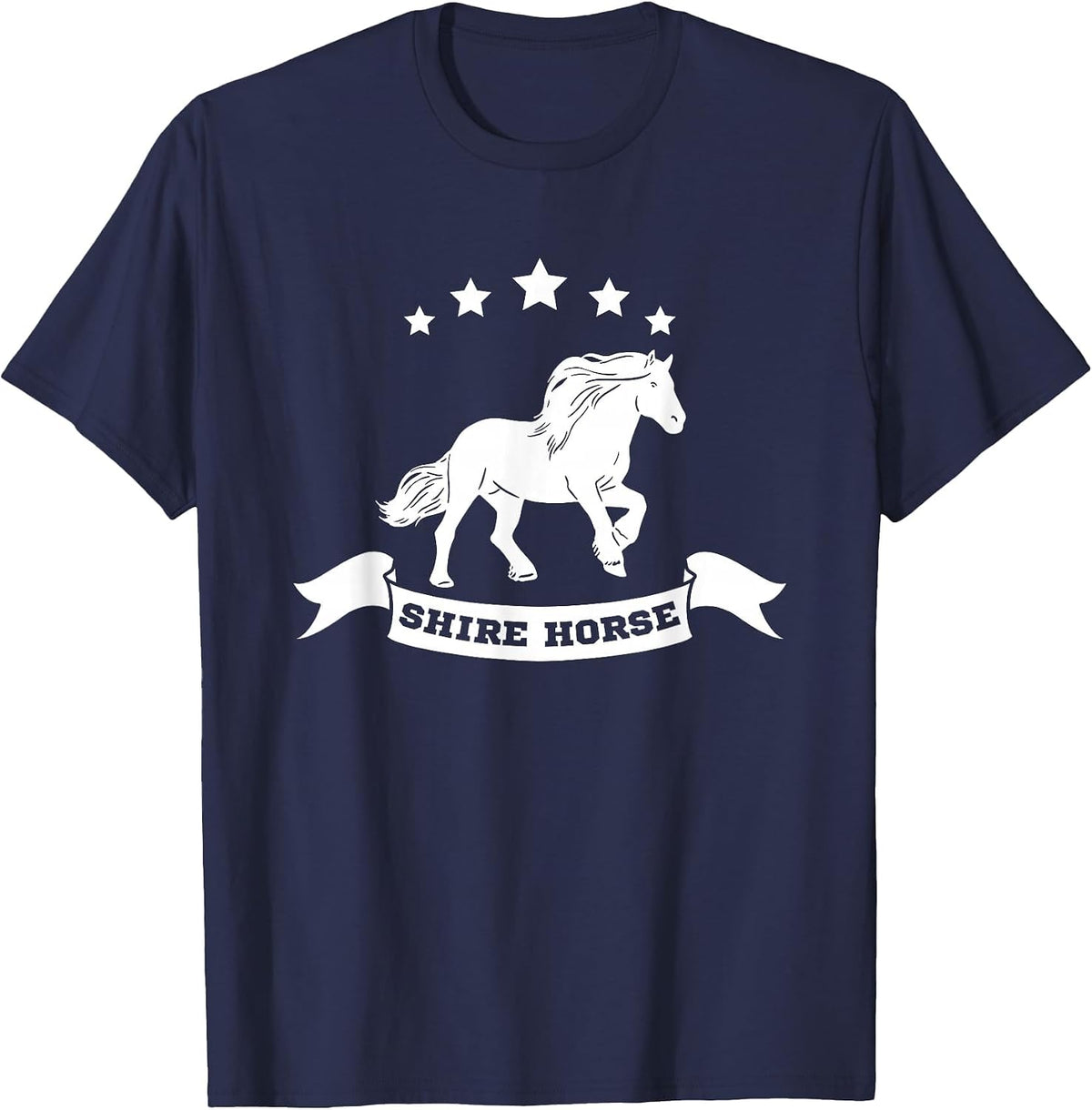 Shire Horse Girls Sayings Rider T-Shirt - Navy Blue