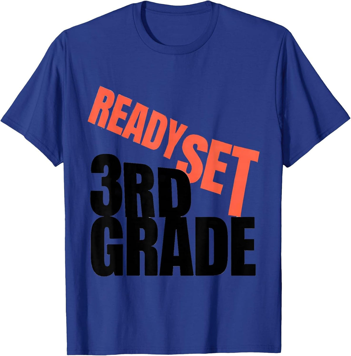 Men's Ready Set 3rd Grade Kids Girl Teacher Back To School T-Shirt - Royal Blue
