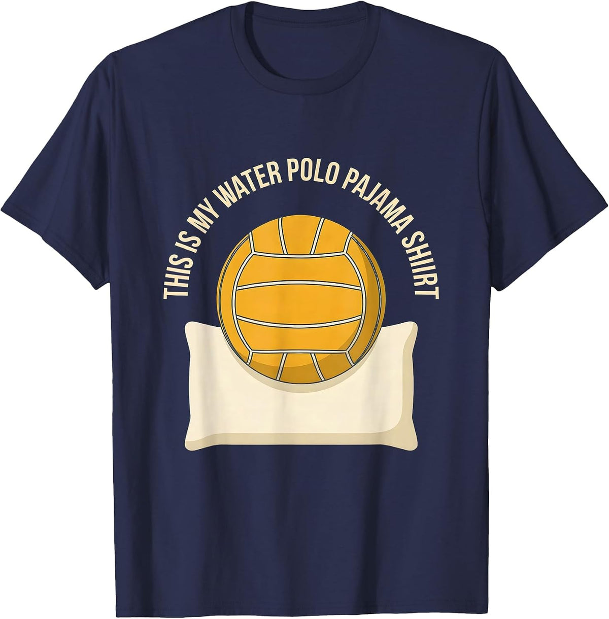 This Is My Water Polo Pajama Shirt Youth Sport Gift T-Shirt - Navy Blue