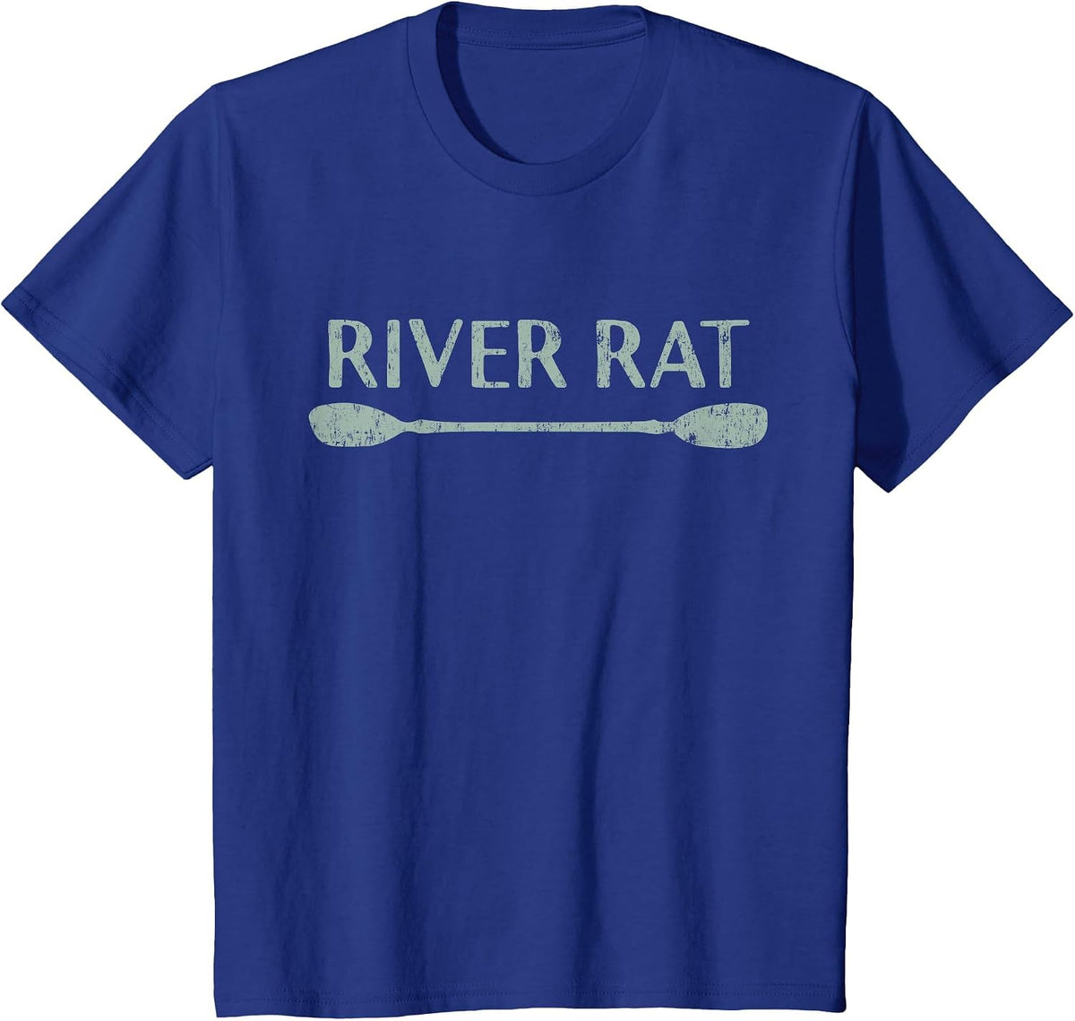 River Rat Shirt, Kayaking and Canoeing Shirt, Outdoors T-Shirt - Royal Blue