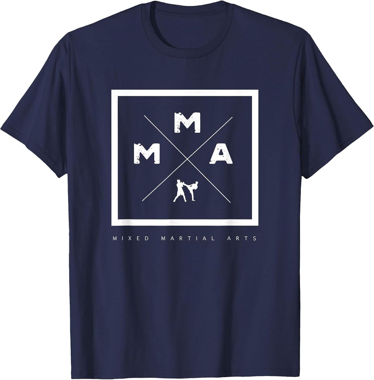 MMA Mixed Martial Arts T-Shirt - Navy Blue