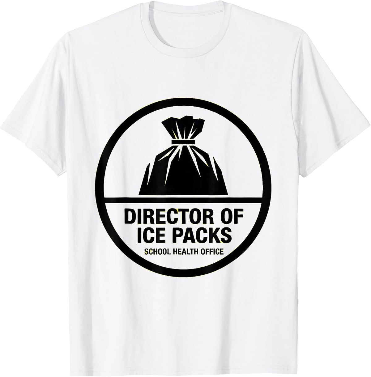 Men's Director of Ice Packs, School Health Office School Nurse T-Shirt - White