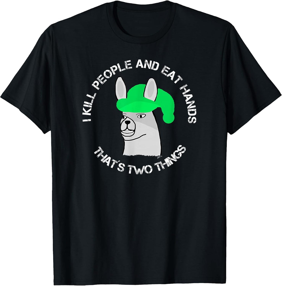 Lamas with Hats Karl - that´s Two Things - Funny Karl T-Shirt - Black