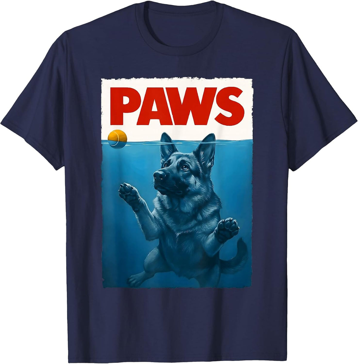 German Shepherd Dog Mom Funny German Shepherd T-Shirt - Navy Blue