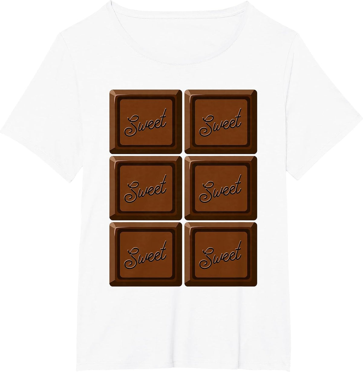 Funny Halloween Costume Chocolate Bar T-Shirt - White