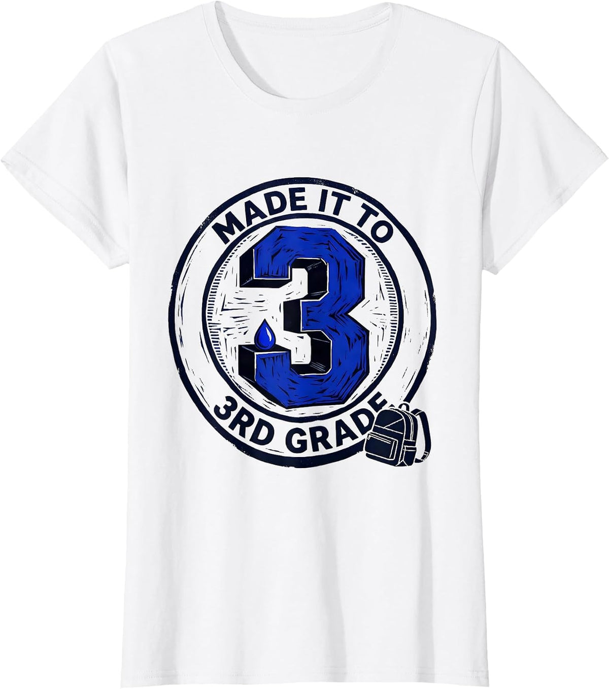 Made It To 3rd Grade Groovy Back To School Third Grade T-Shirt - White