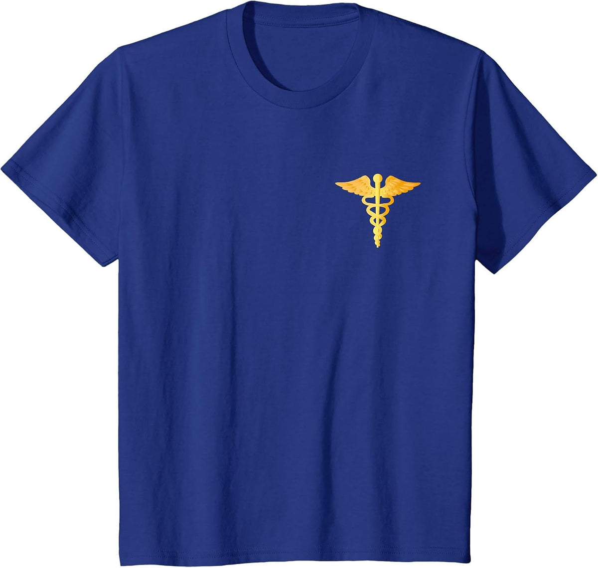 Caduceus Symbol Doctor Nursing Medical Physician Student RN T-Shirt - Royal Blue