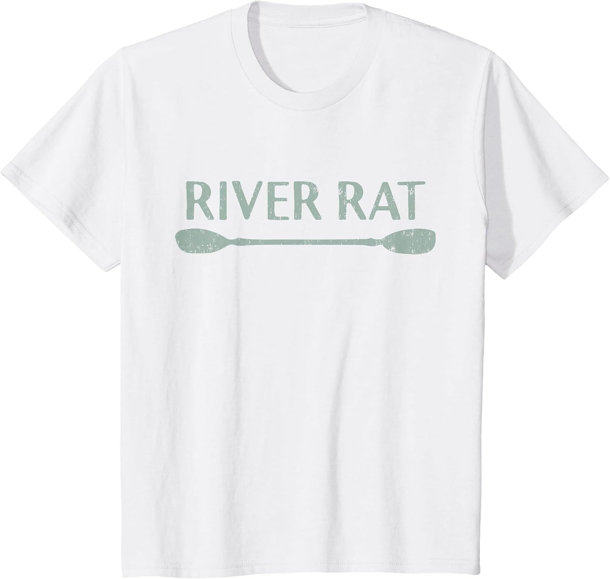 River Rat Shirt, Kayaking and Canoeing Shirt, Outdoors T-Shirt - White