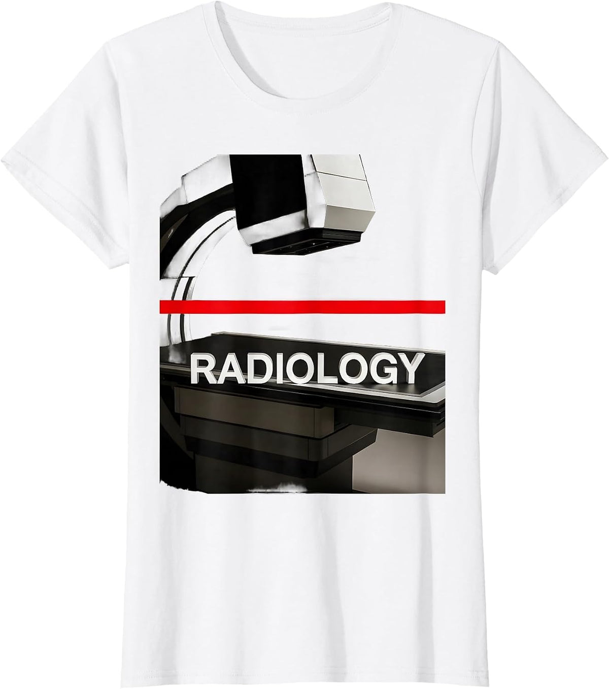 Women's RADIOLOGY Cute Radiology Tech Coquette Playful Pride T-Shirt - White