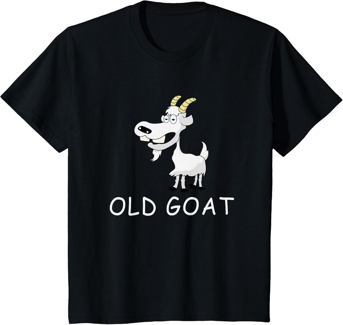 Funny Old Goat T-Shirt - Black