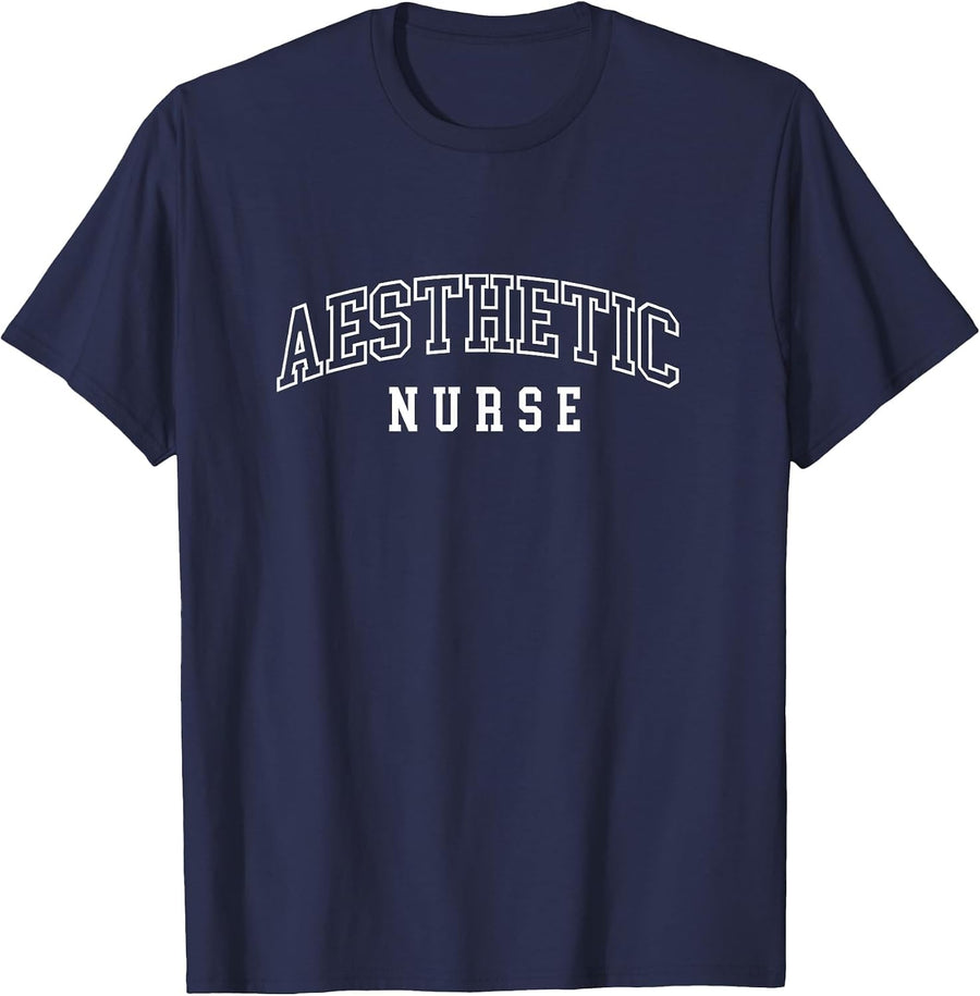 Aesthetic Nurse Syringe Cosmetic Registered Nurse Cosmetic. T-Shirt - Navy Blue