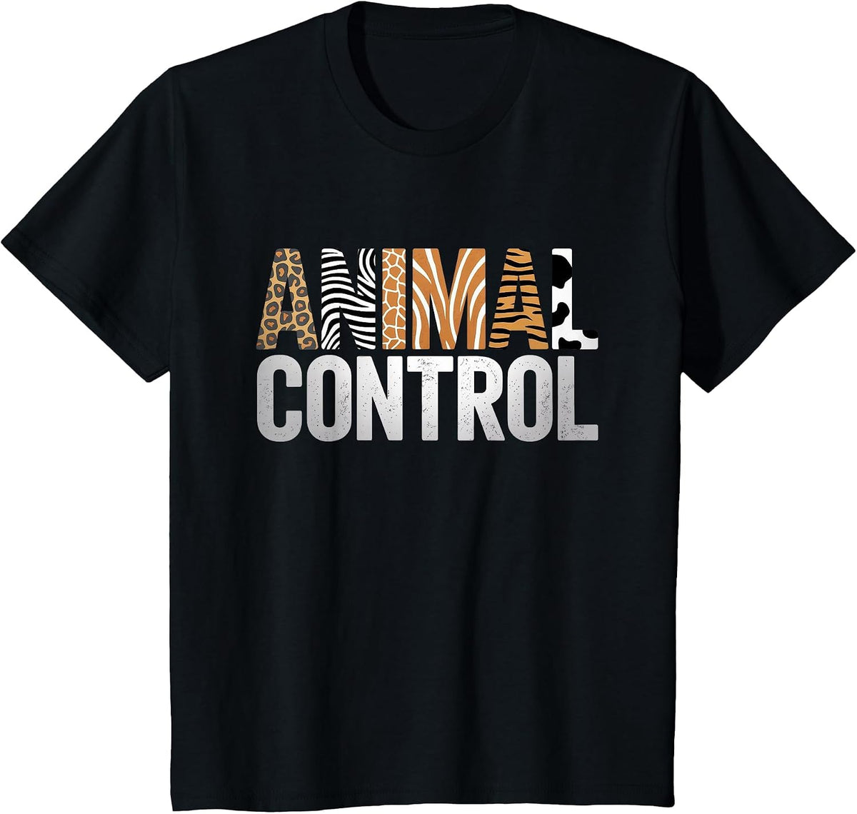 Animal Control Funny Zoo Matching Halloween T-Shirt - Black