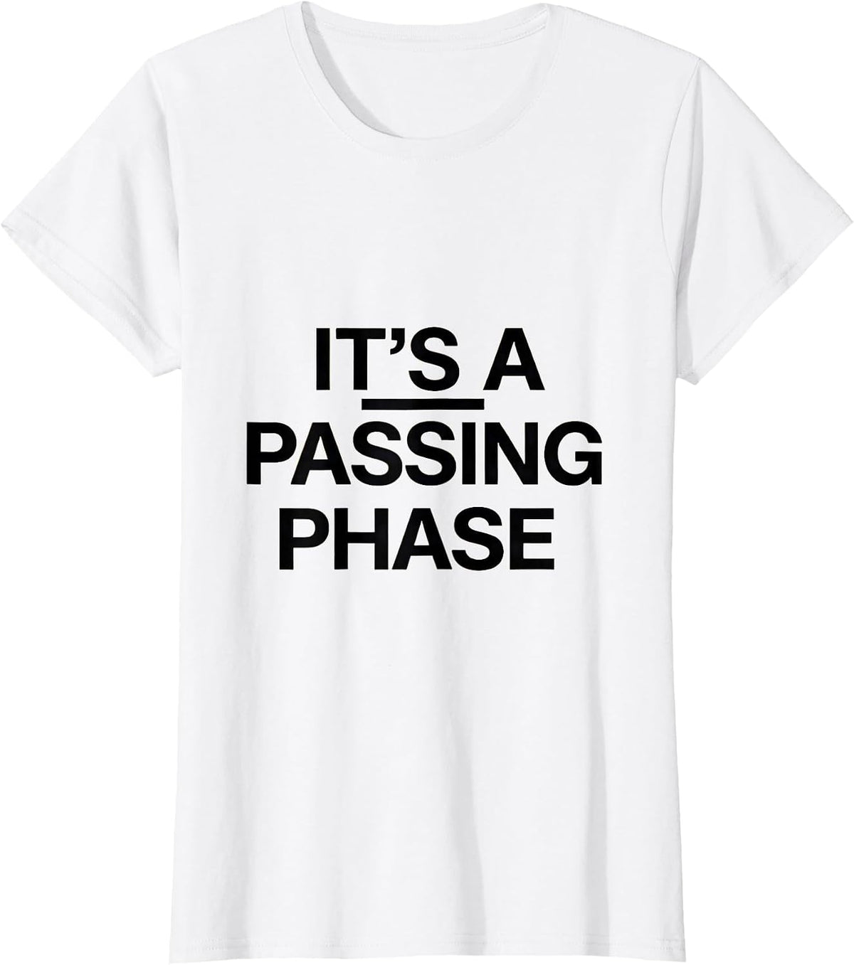 It's A Passing Phase Minimalist Moon Phases Celestial T-Shirt - White